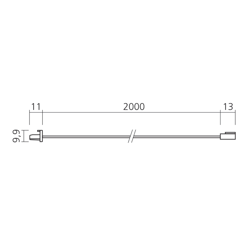 Fil de connexion pour réglette Line en applique