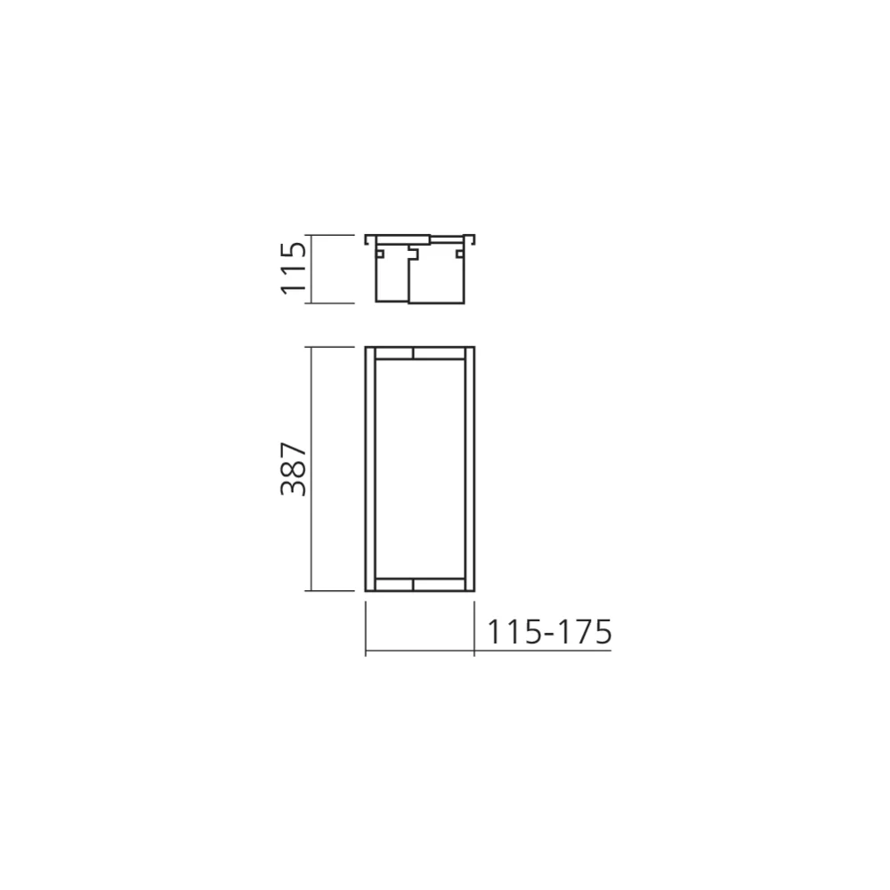 Bac EXTENSIA étroit