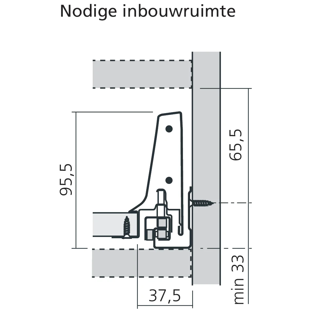 Tiroir à l'anglaise M (H : 108 mm)