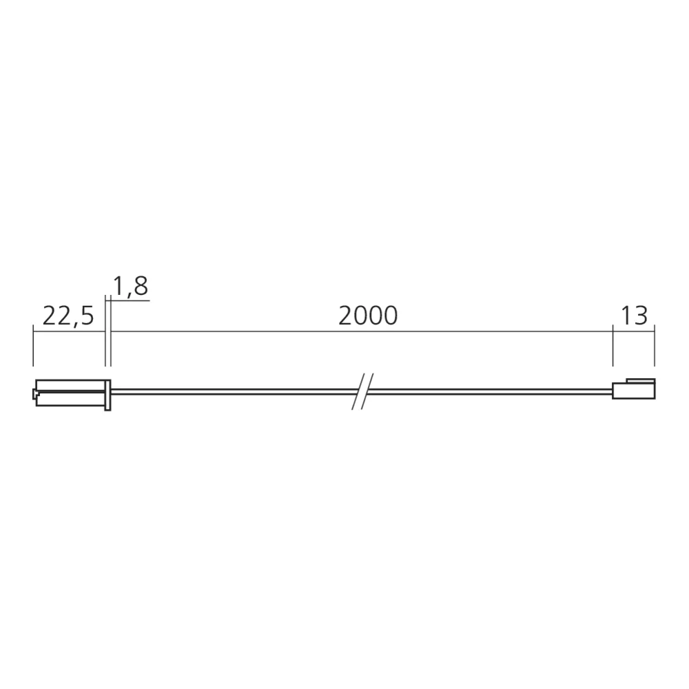 Interrupteur pour réglette Line en applique