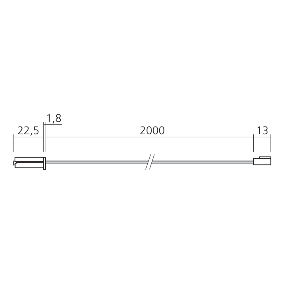 Interrupteur pour réglette Line en applique