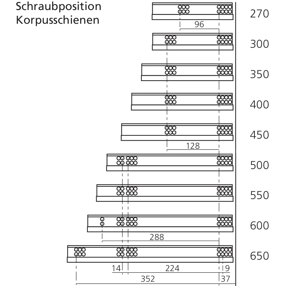 TANDEM 550H charge 30 kg sans BLUMOTION