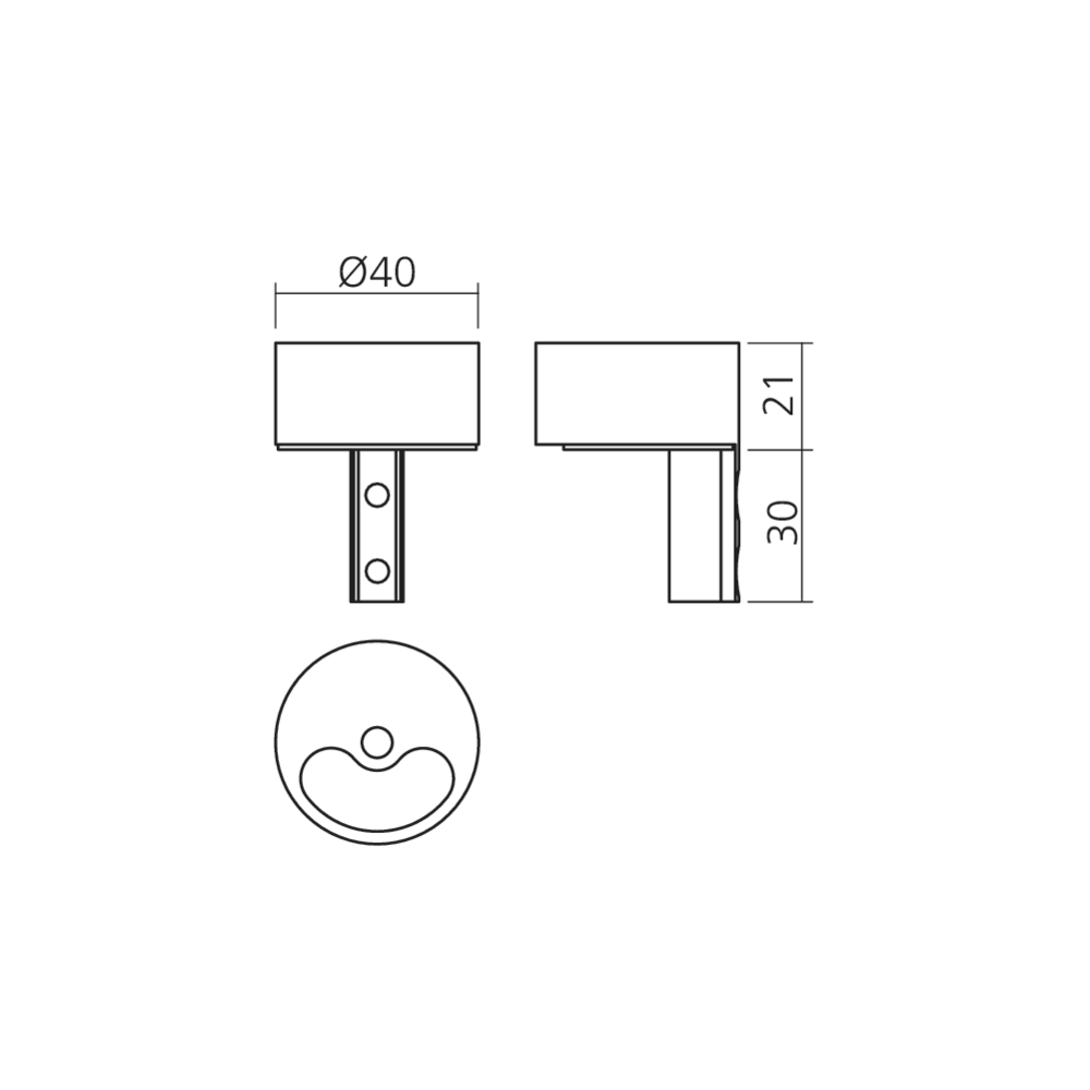 Fixation plafond CYCLOS