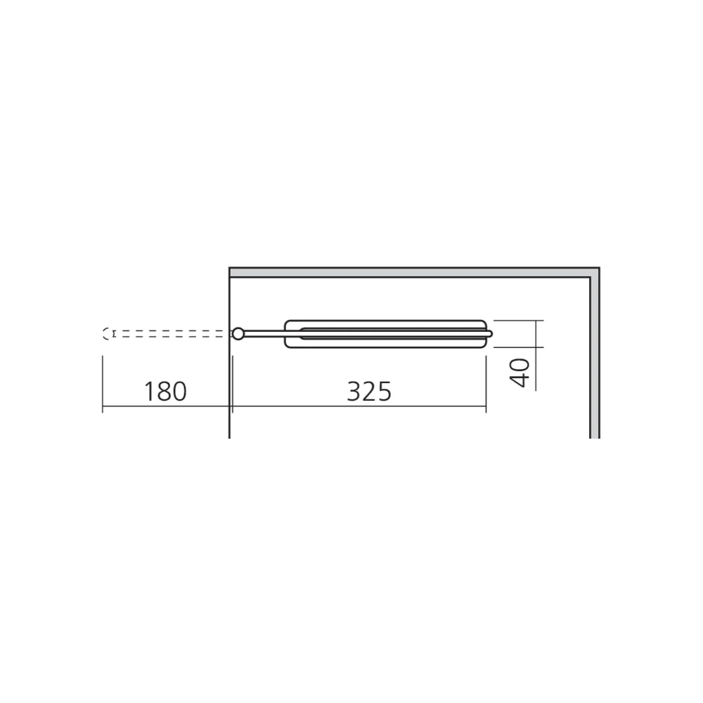 Porte-serviettes 2 bras