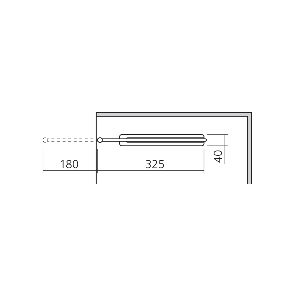 Porte-serviettes 2 bras