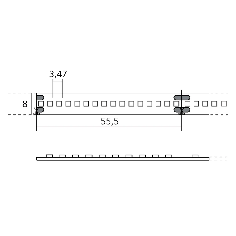 Bande LED 25m IP20 8 mm 144 LEDs/m