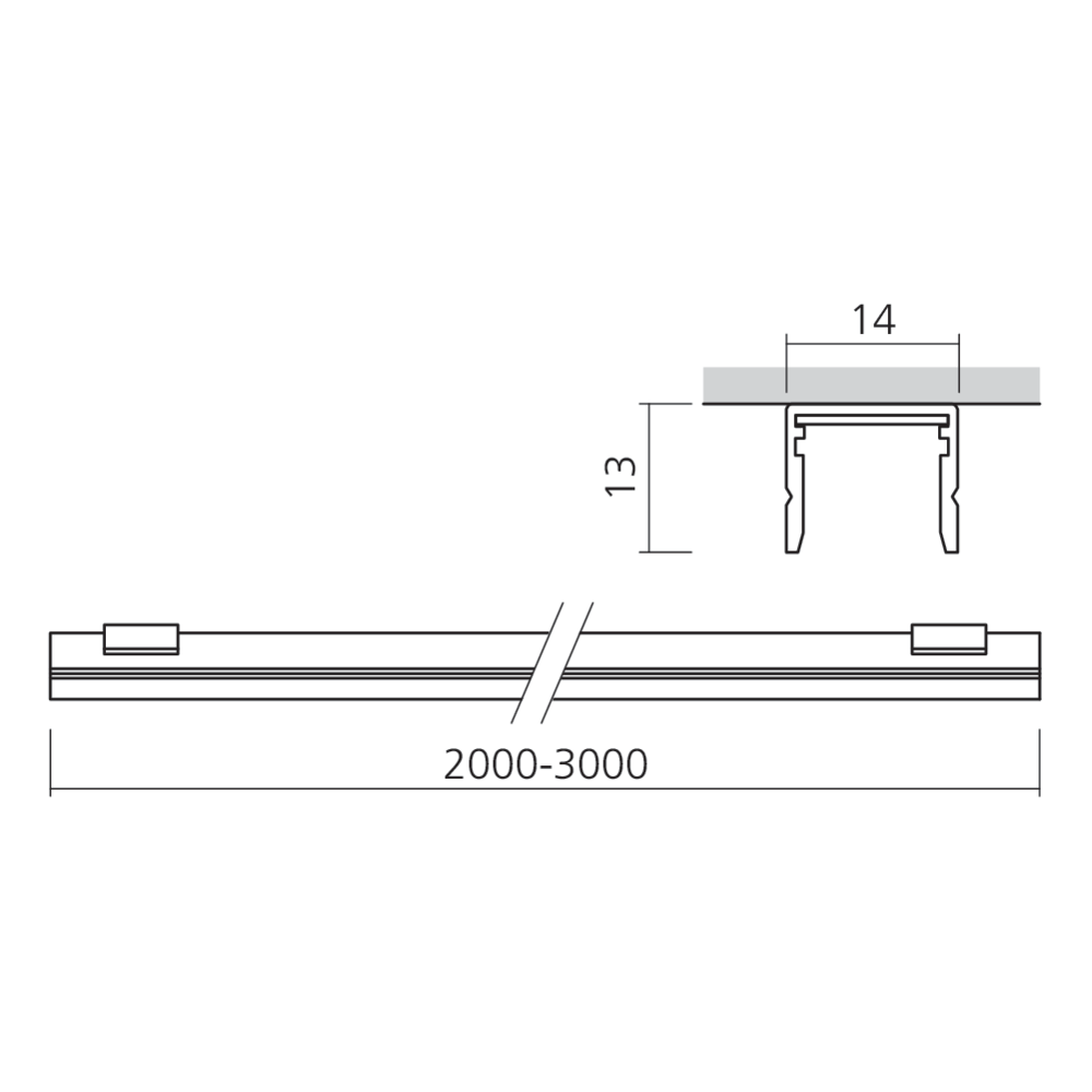 Rail électrifié Maxirail en applique