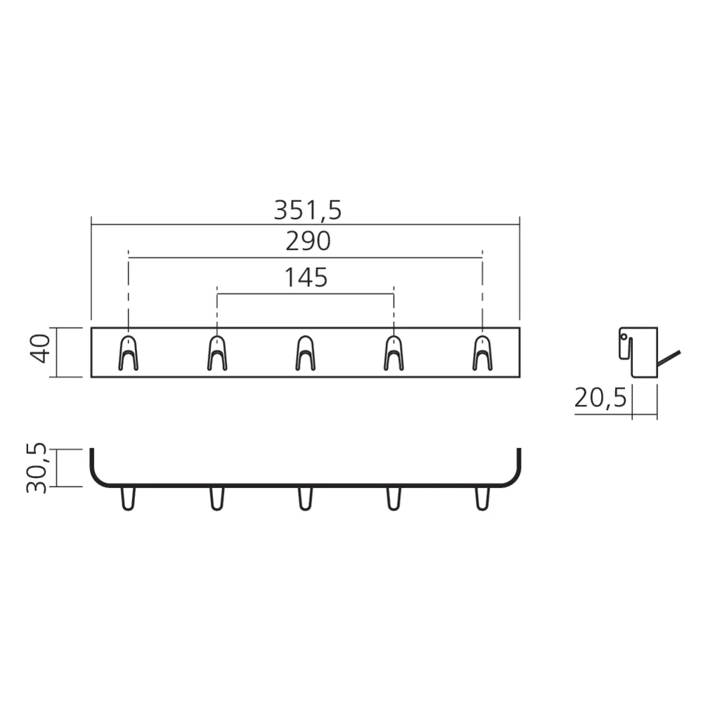 Crochets K-Line side