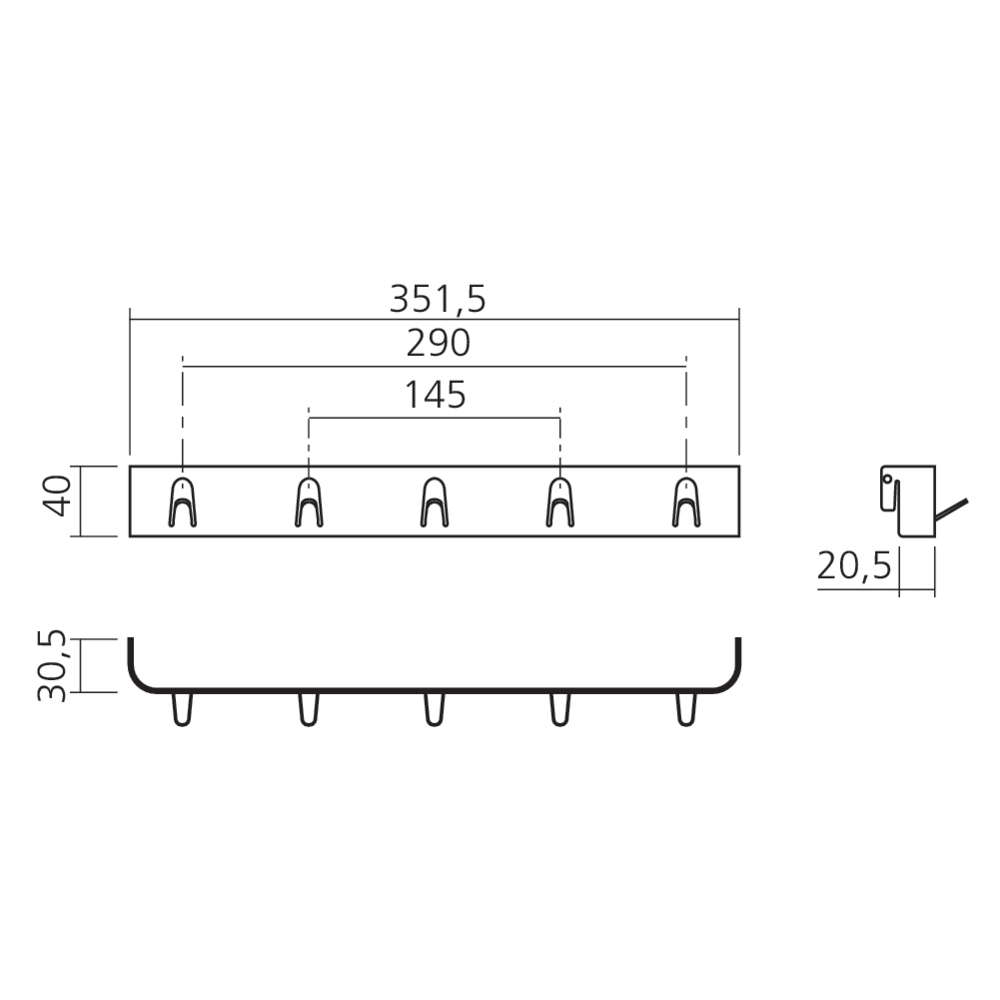 Crochets K-Line side