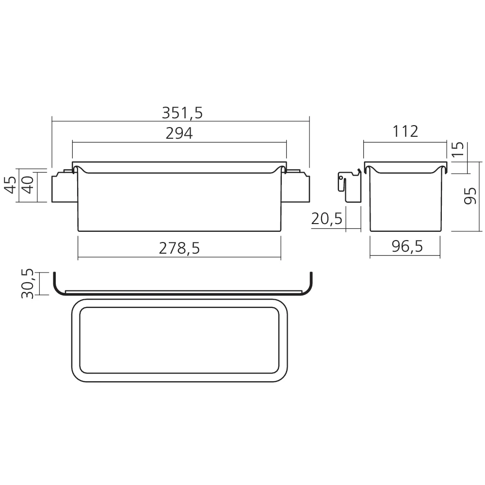 Boîte de rangement K-Line side