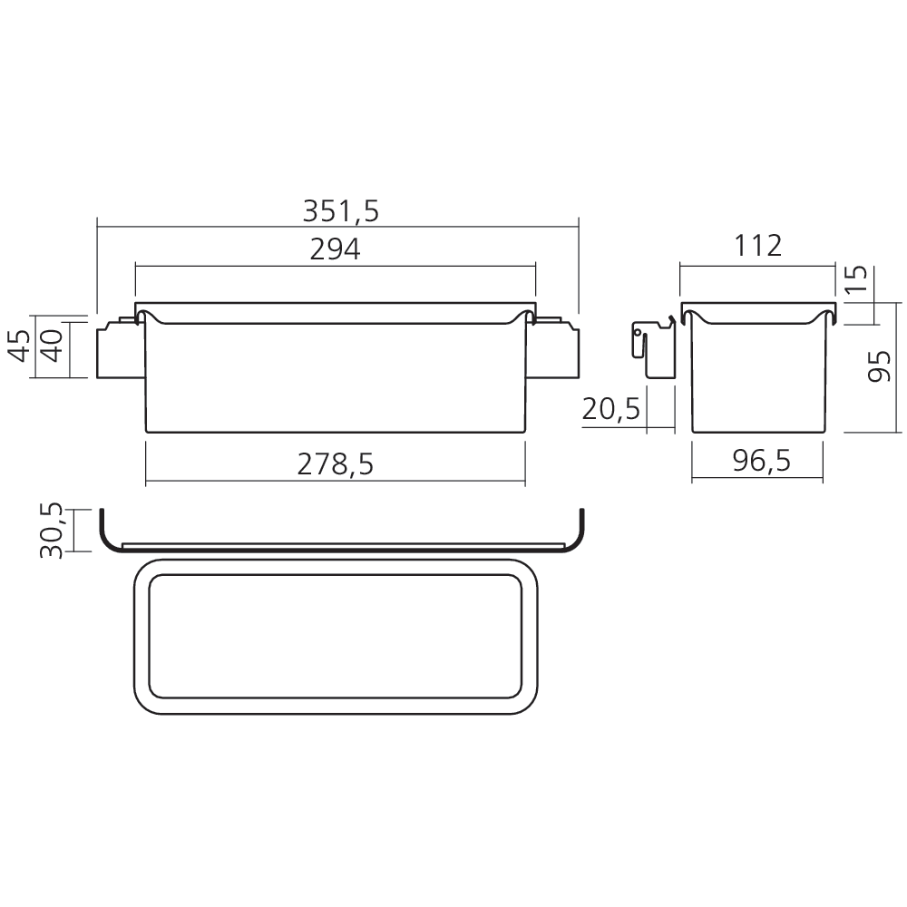 Boîte de rangement K-Line side