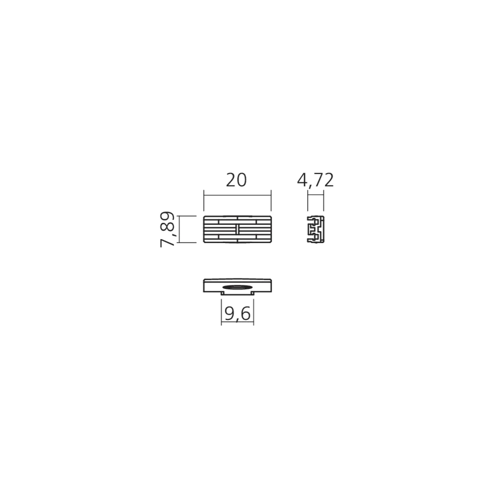 Connexion double pour réglette Line