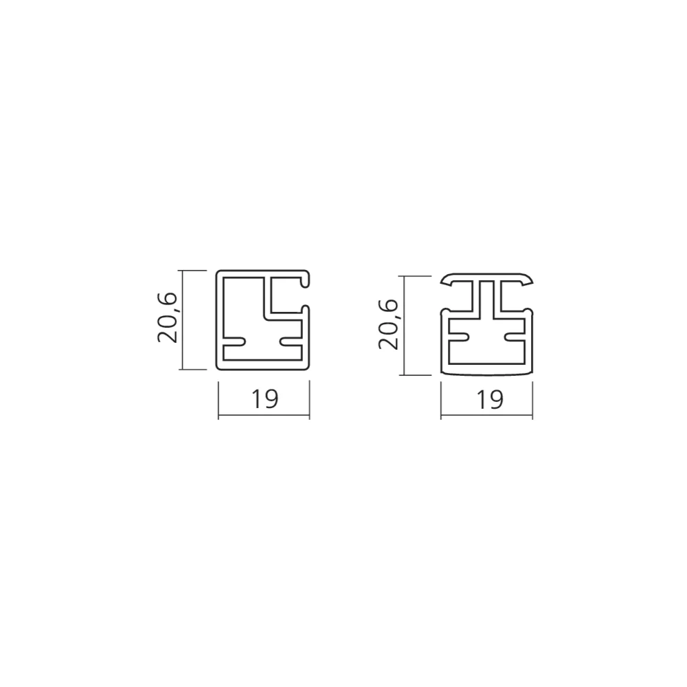 Cadre alu étroit PE1T