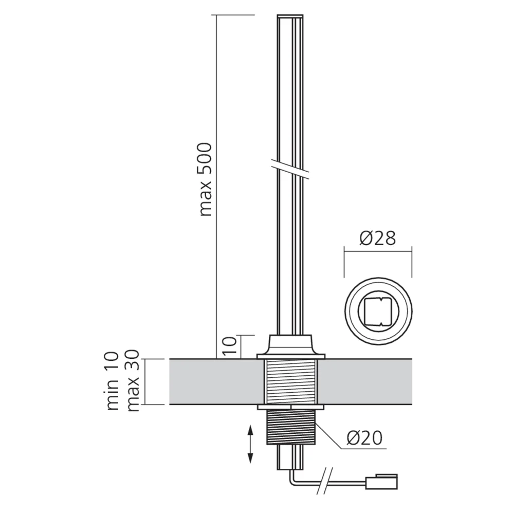Set Minirail vertical