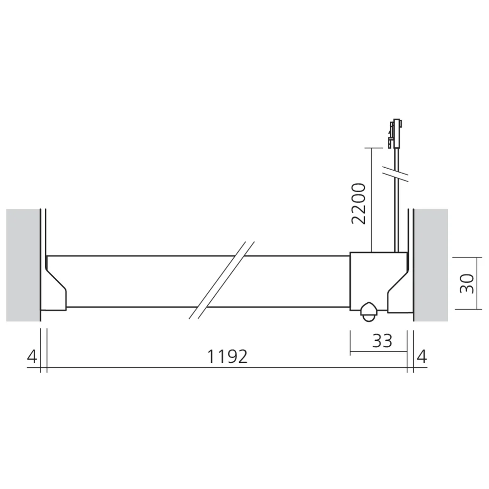 Tube de penderie LED 12 V recoupable