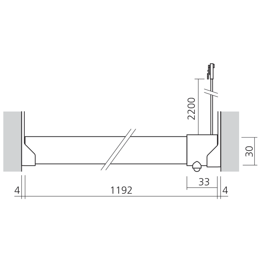 Tube de penderie LED 12 V recoupable