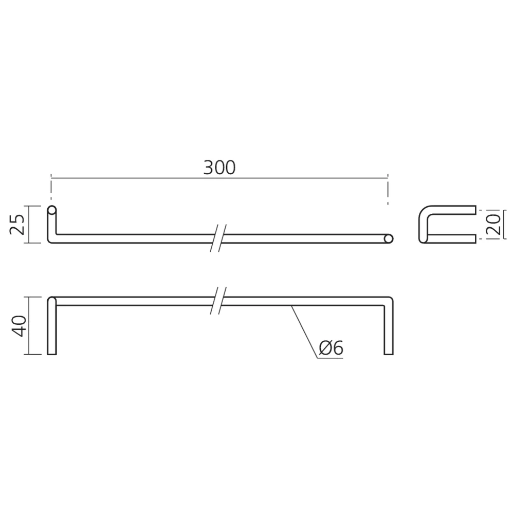 Tiges support façade pour show-room