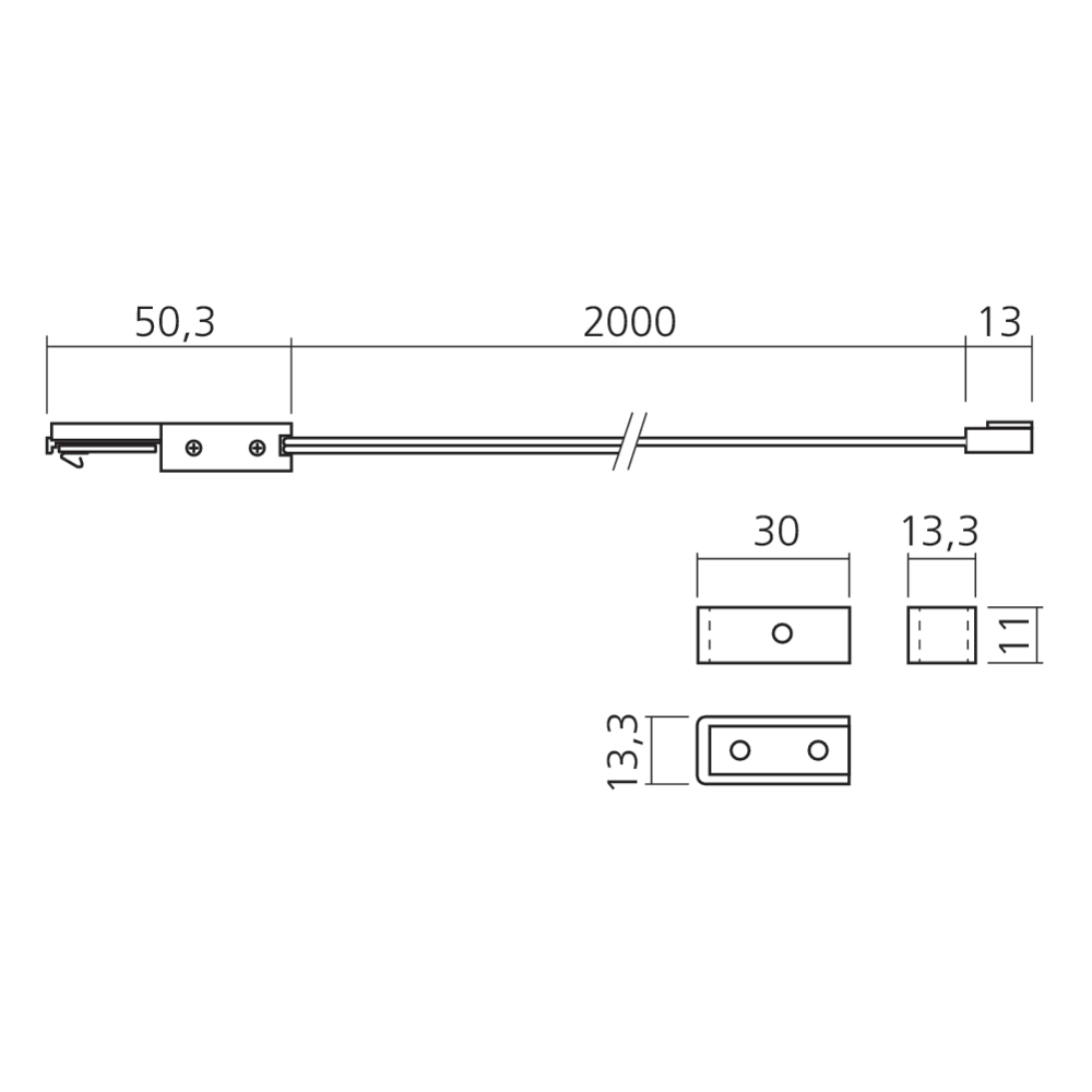 Interrupteur infrarouge pour réglette Line en applique
