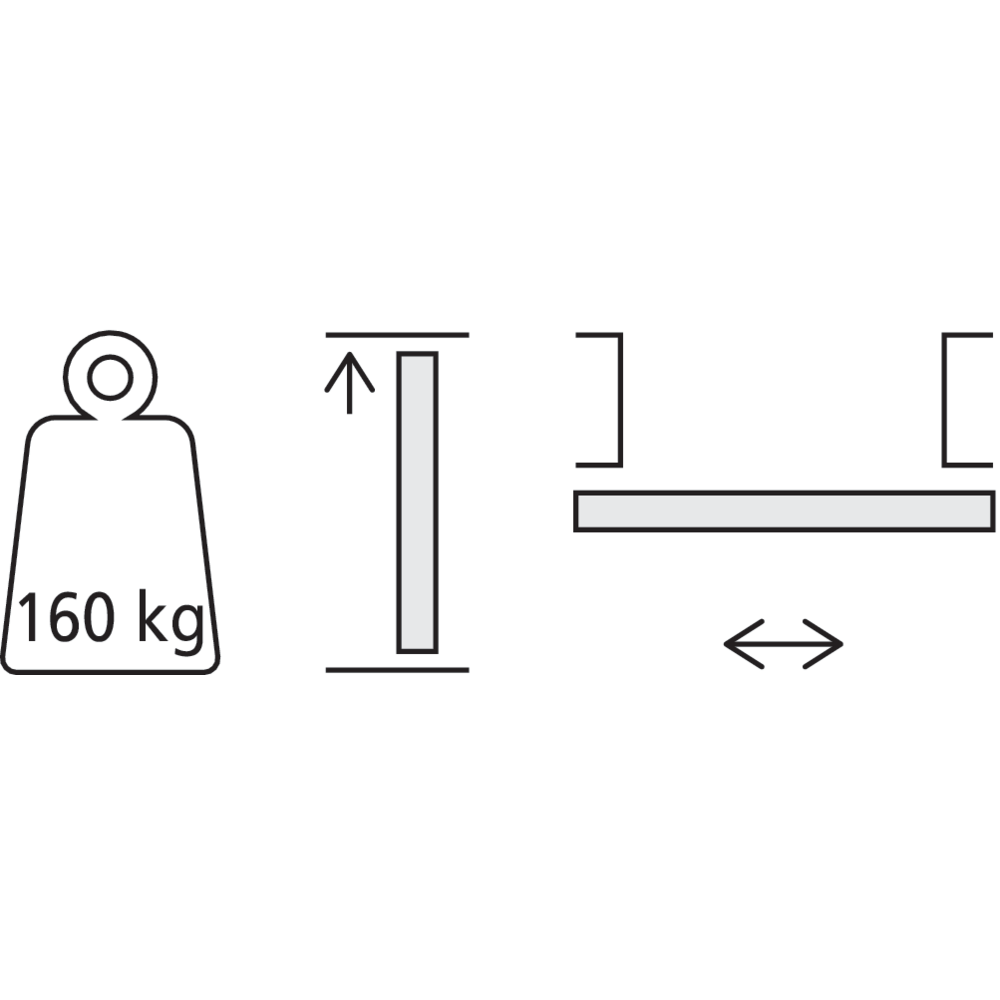 Garniture 1 porte Junior 160/B