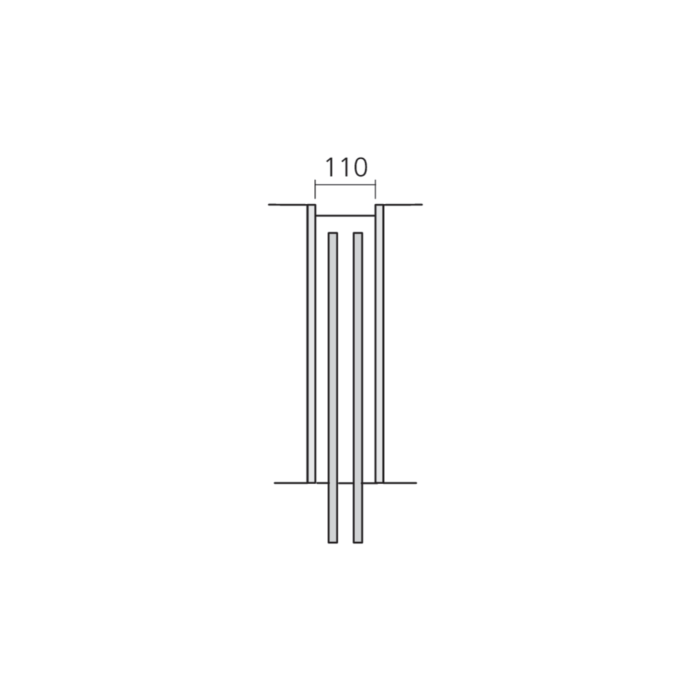 Equerre de montage 110 mm PB15
