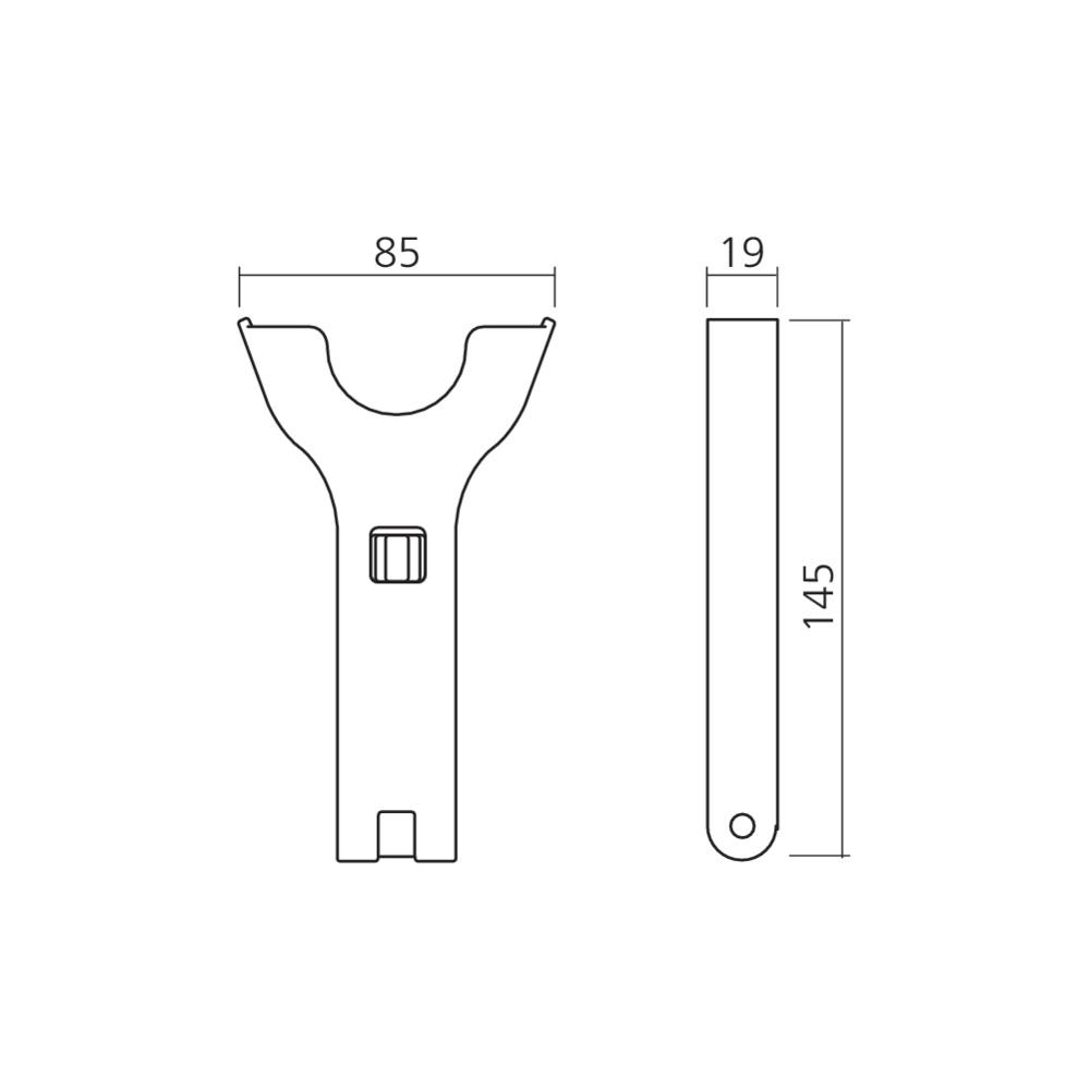 Outil de réglage pour pied de socle PIE471