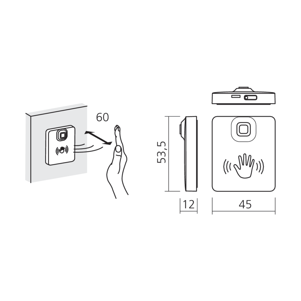 Interrupteur sensor sans fil Power System