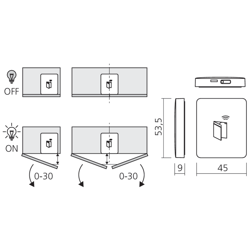 Interrupteur infrarouge sans fil Power System