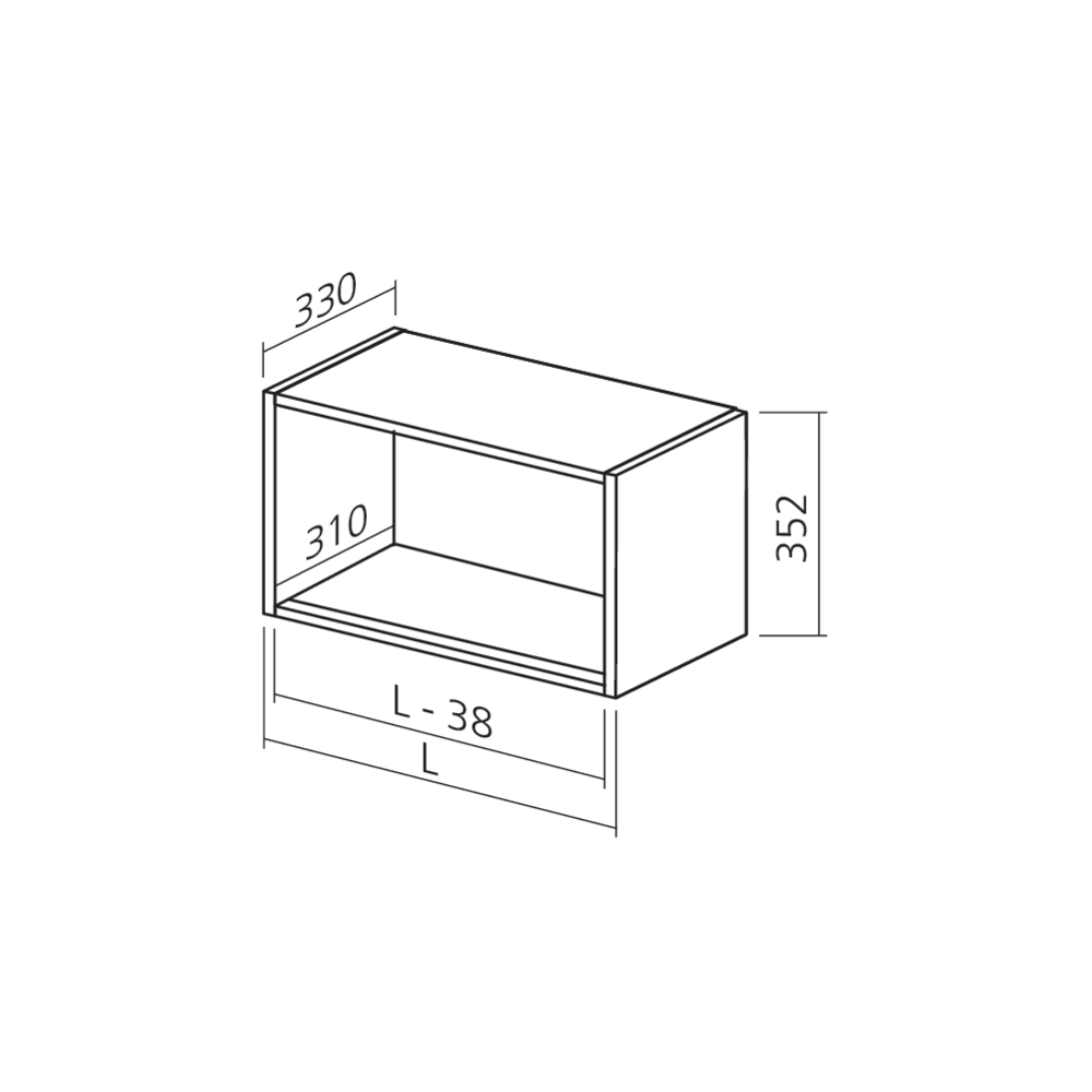 Caisson haut 350