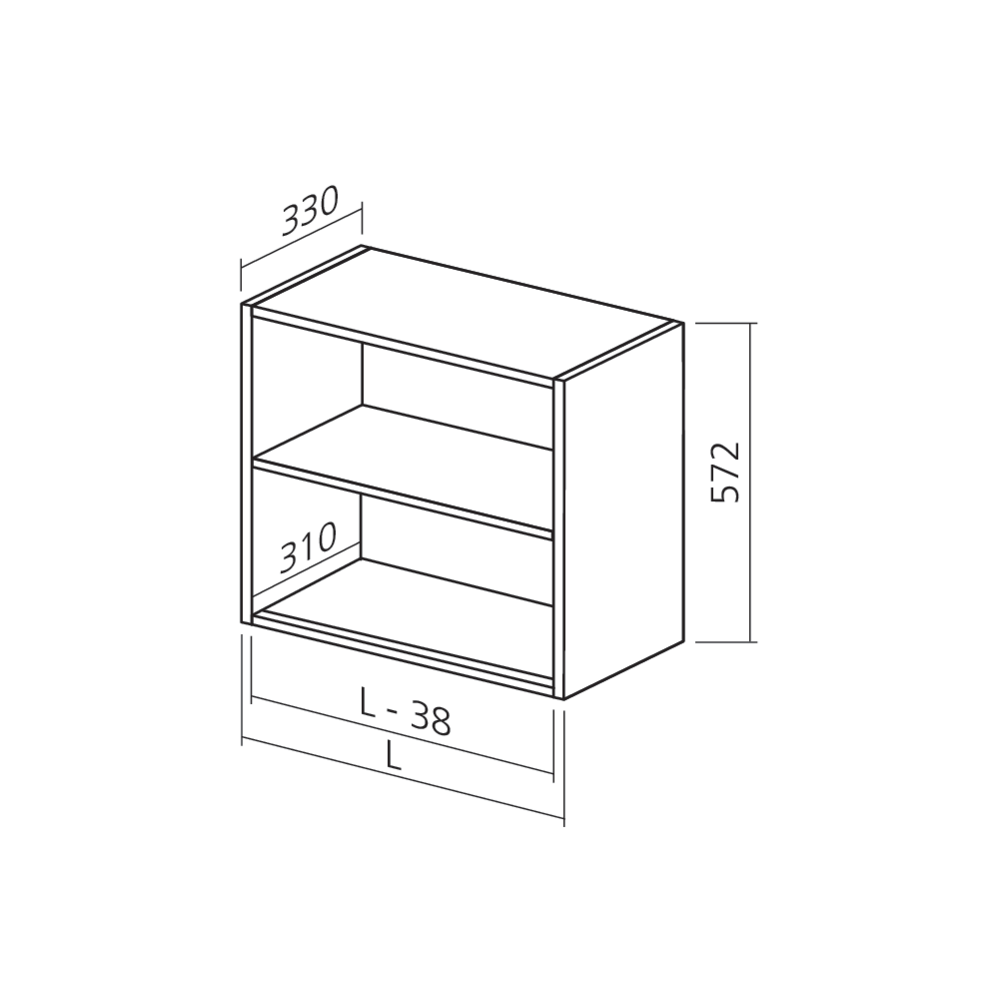 Caisson haut 570