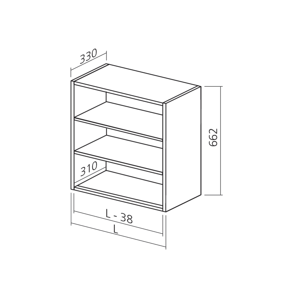 Caisson haut 660
