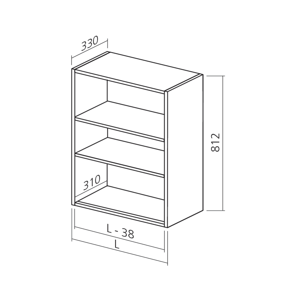 Caisson haut 810