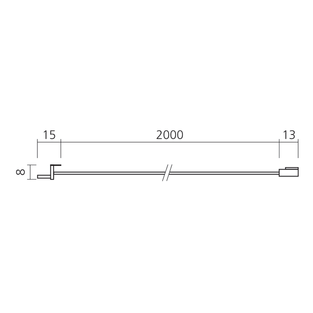 Fil de connexion pour réglette Line Slim à encastrer