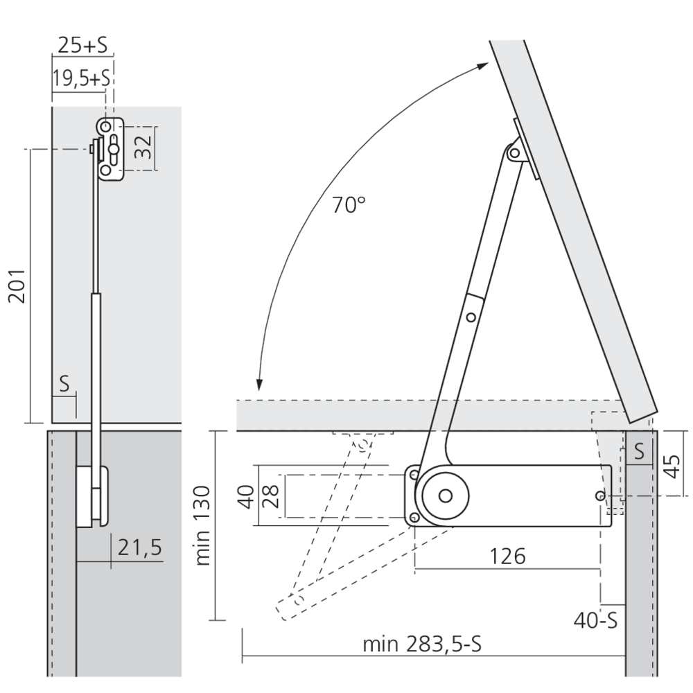 Compas pour coffre Soft