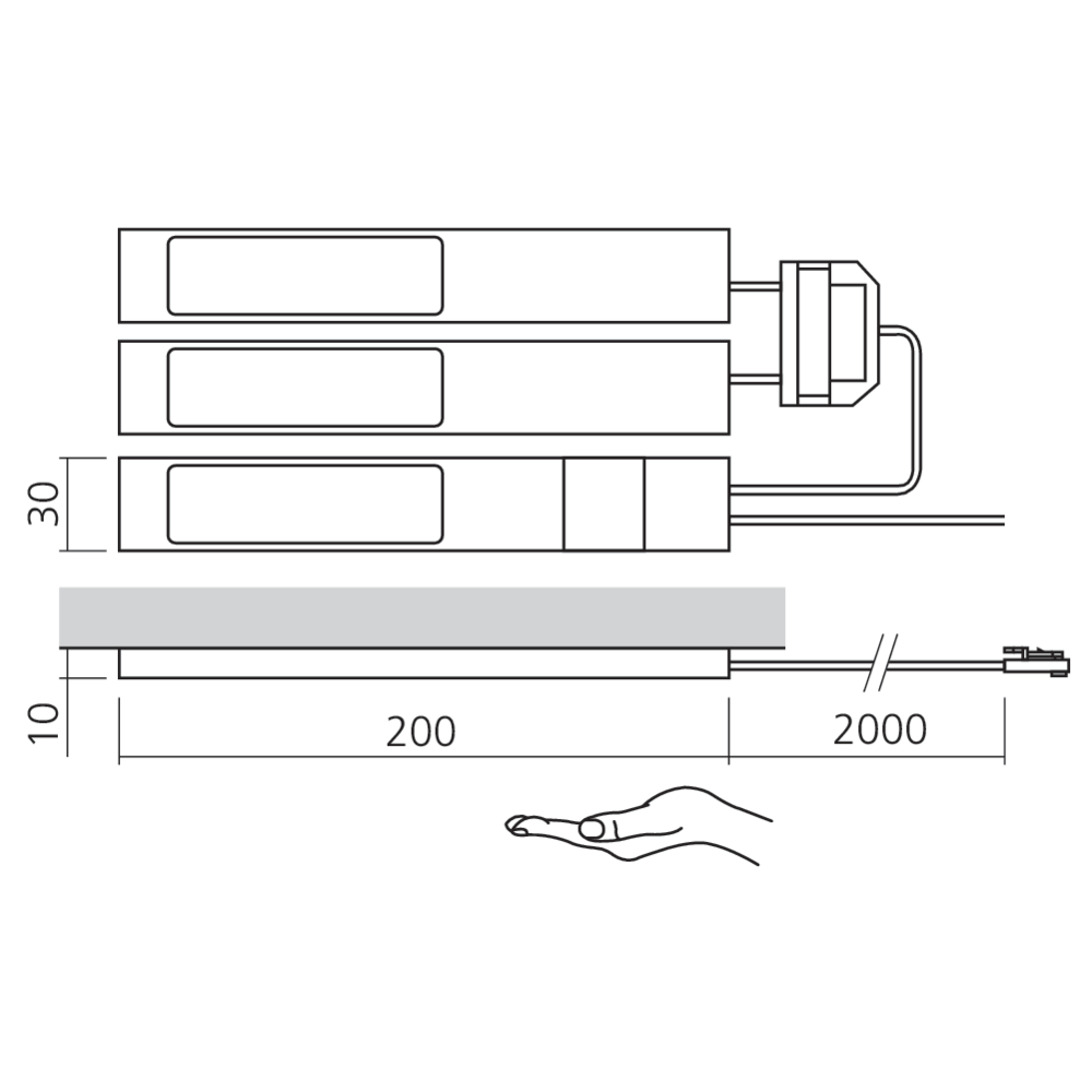 Kit 3 spots LED 12V