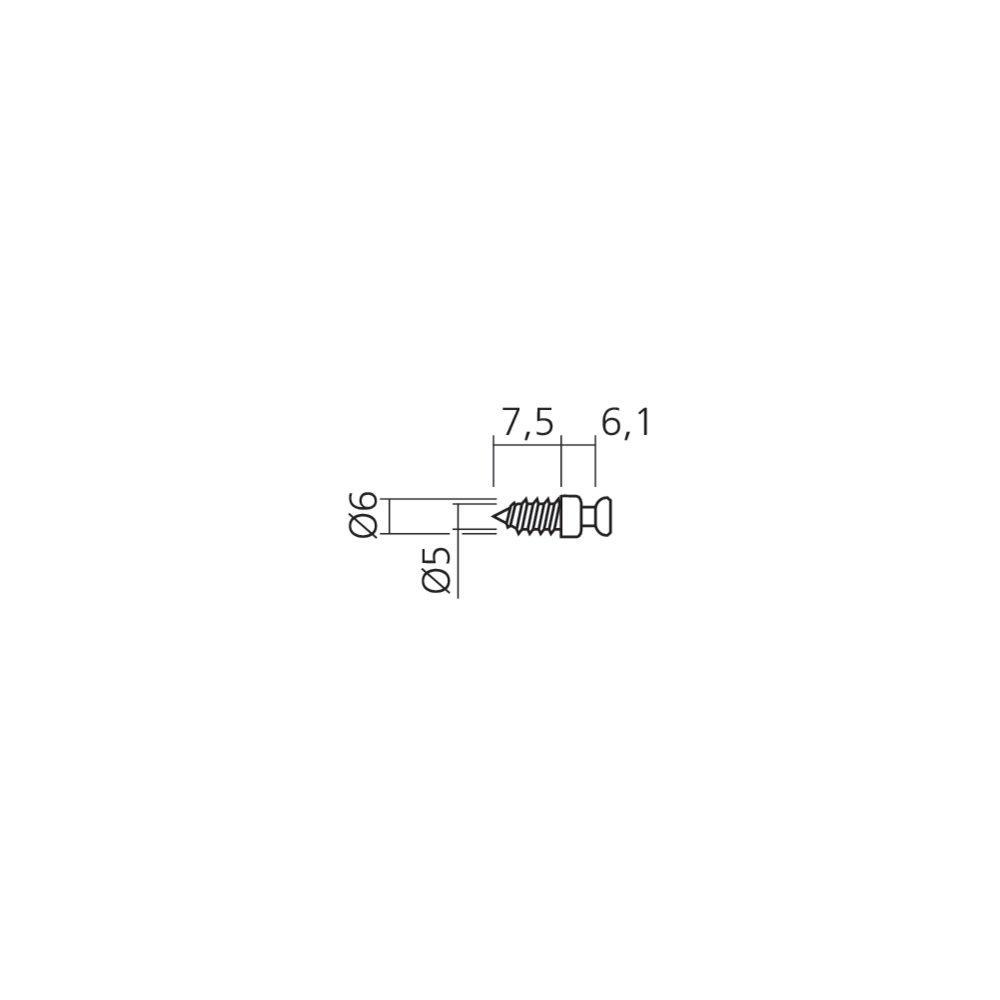 Tourillon FIX filet bois Ø5 mm