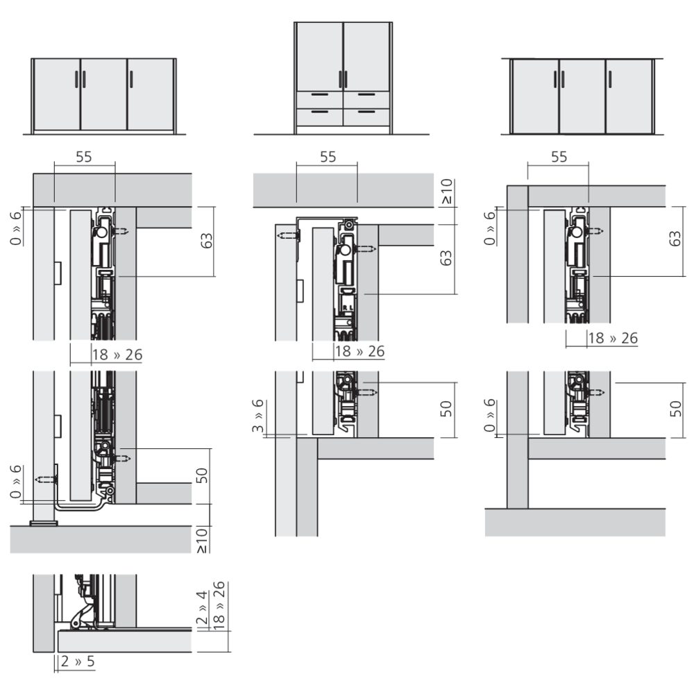 Garniture 1 porte bois Concepta III V2 Pull 15 kg