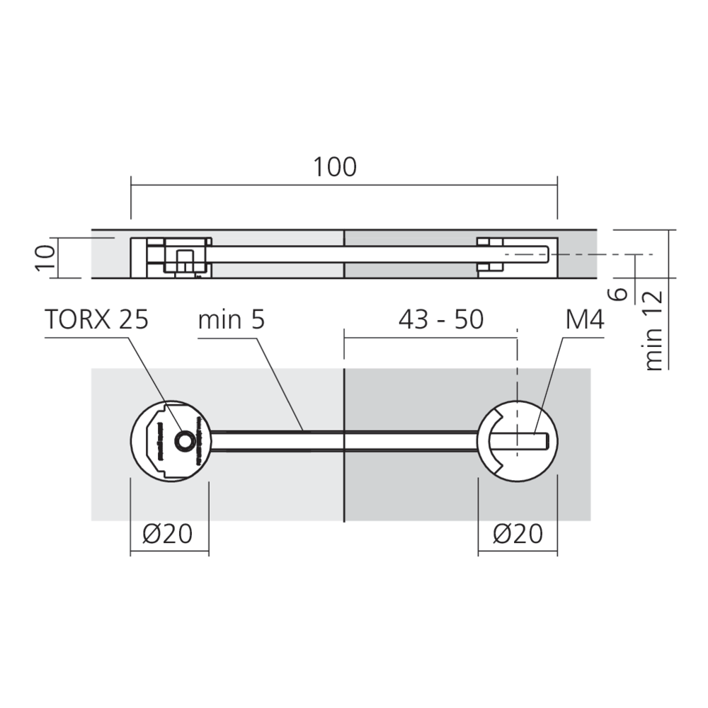 Assembleur mini ZIPBOLT 12 mm