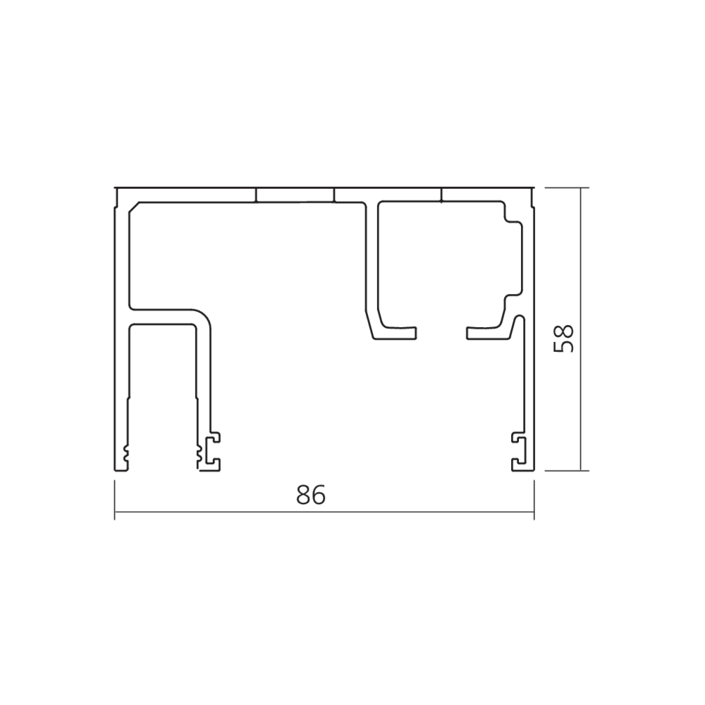 Rail PORTA 100 GWF