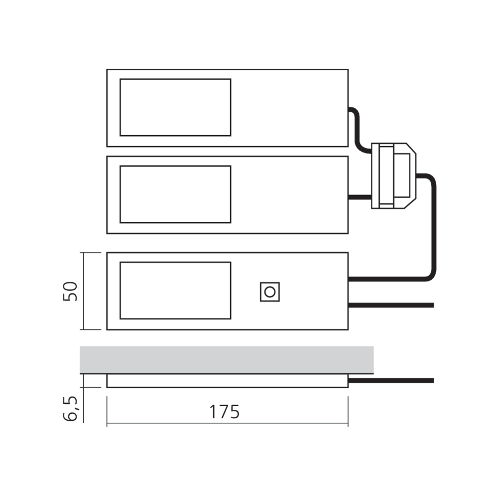 Kit 3 spots LED 12 V