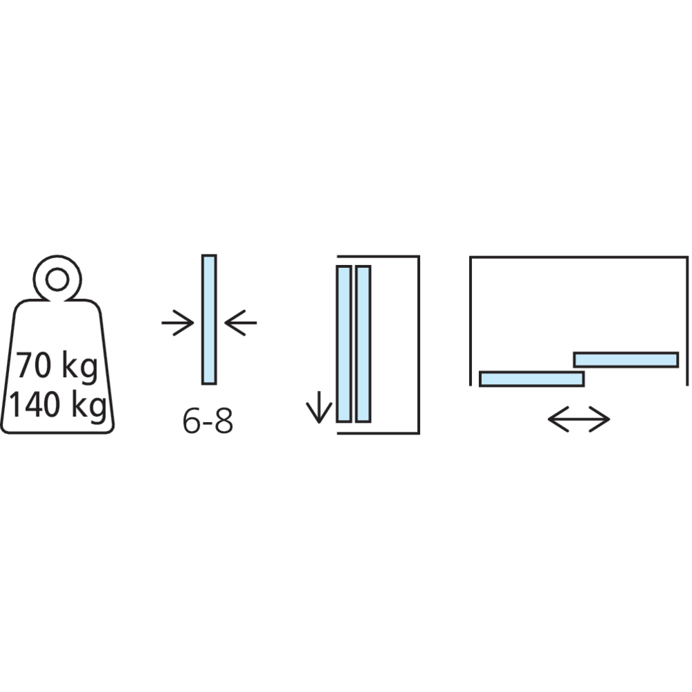 Rail de guidage haut