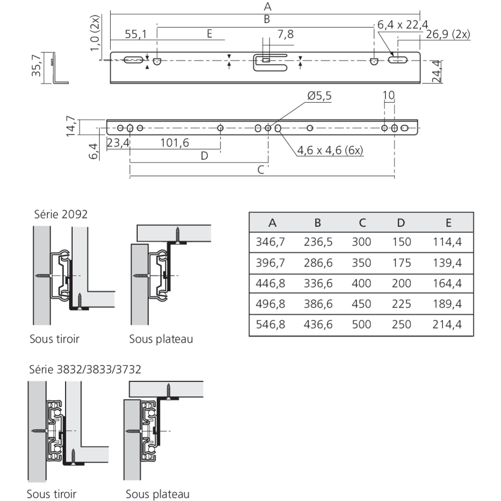 Equerres optionnelles