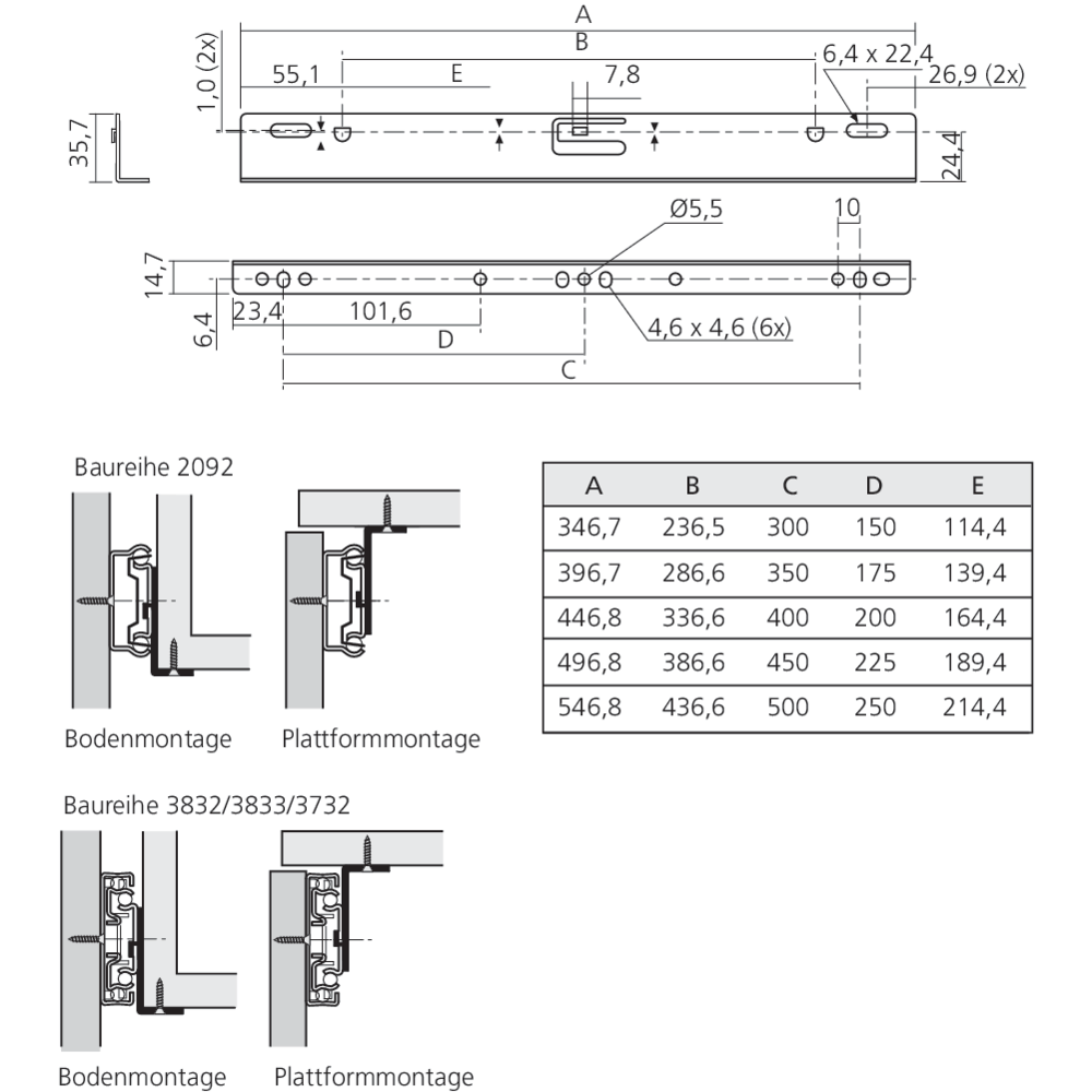 Equerres optionnelles