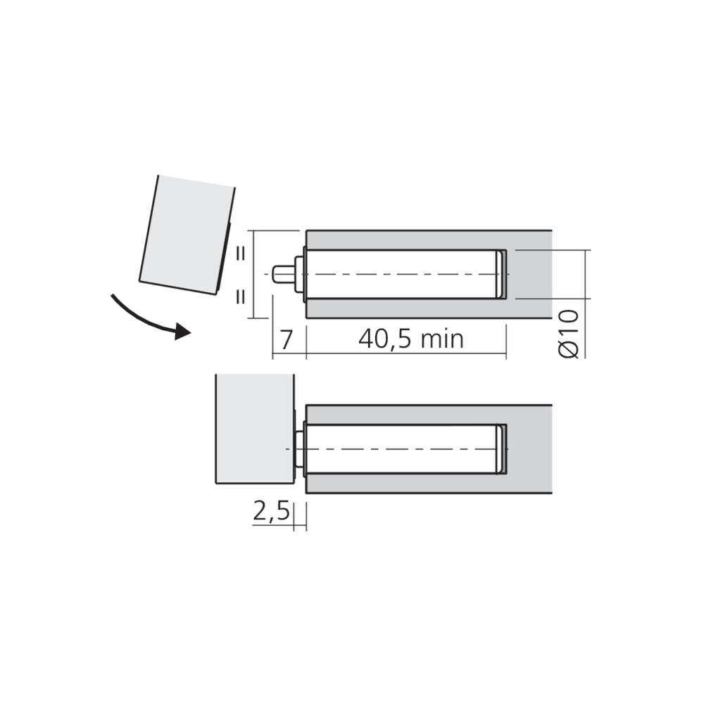Loqueteau Push-Pull MAGIC