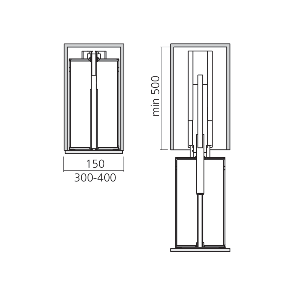 Cadre coulissant DISPENSA
