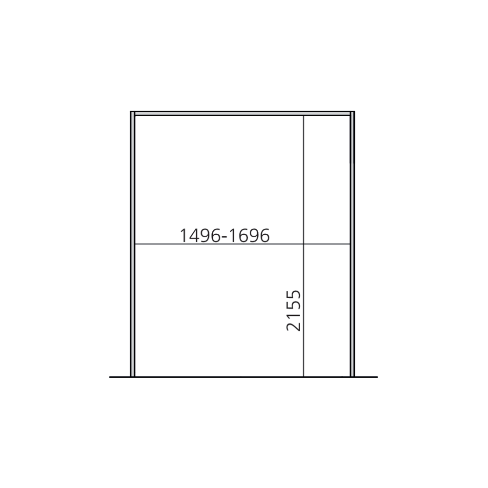 Lit abattable vertical avec 1 table