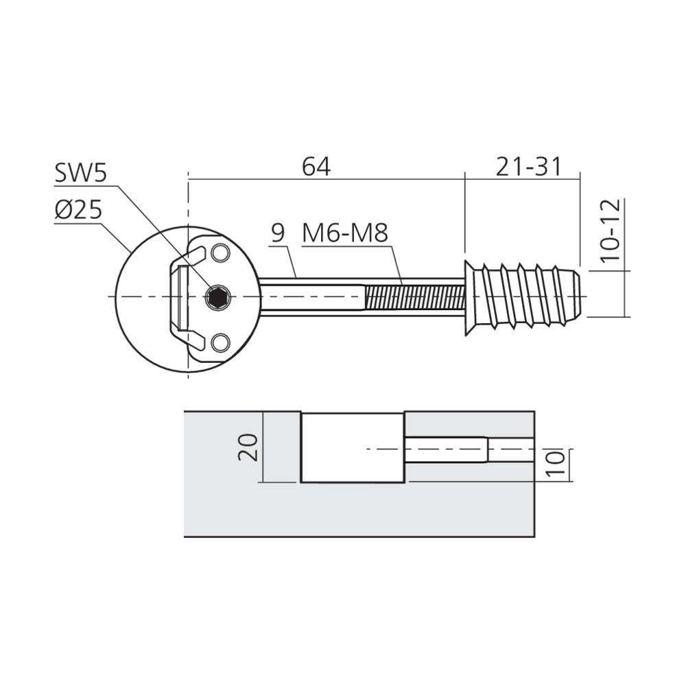 Assembleur ZIPBOLT pour tables, lits