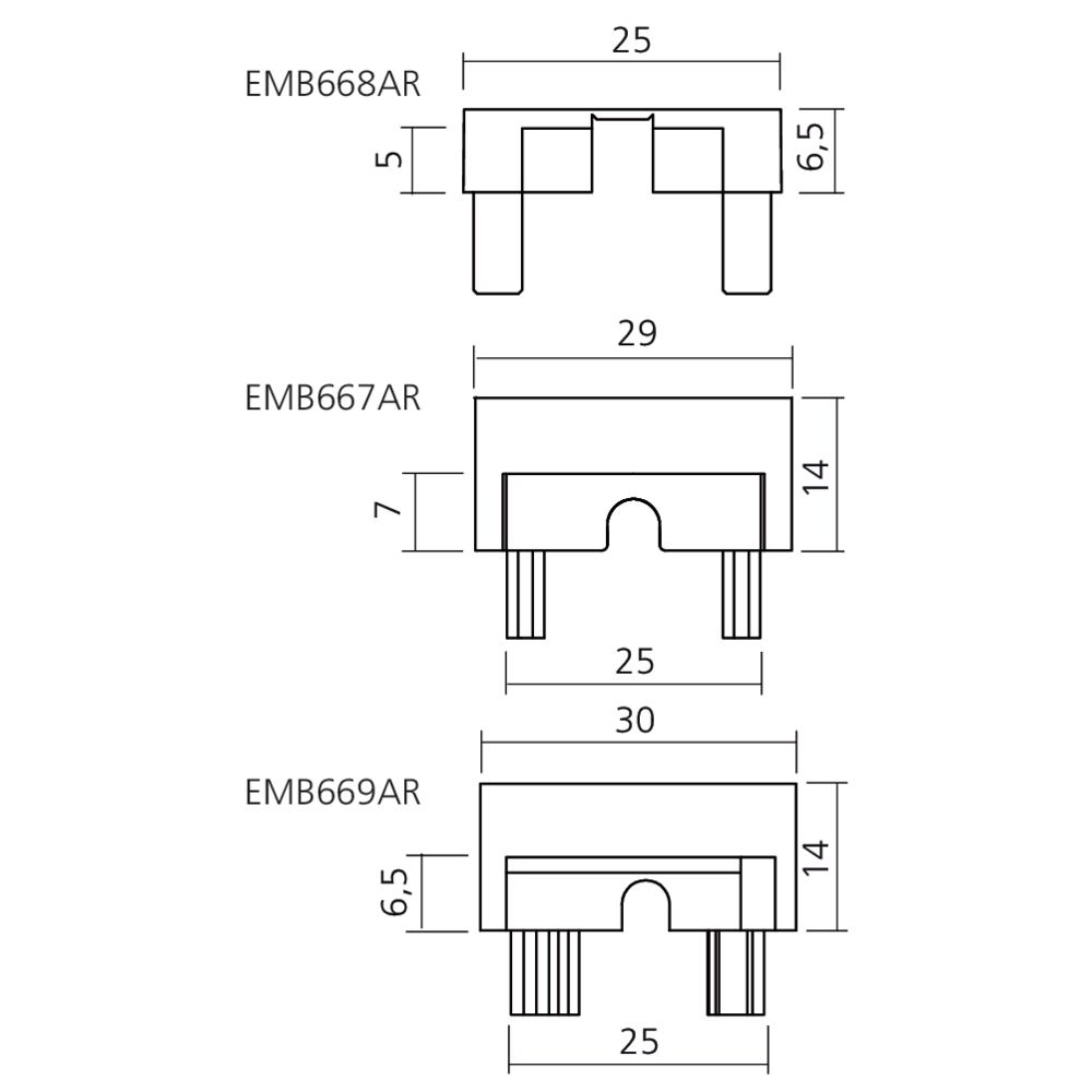 Embout 25x8