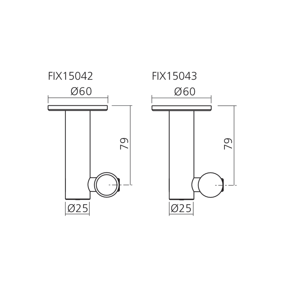 Fixation plafond
