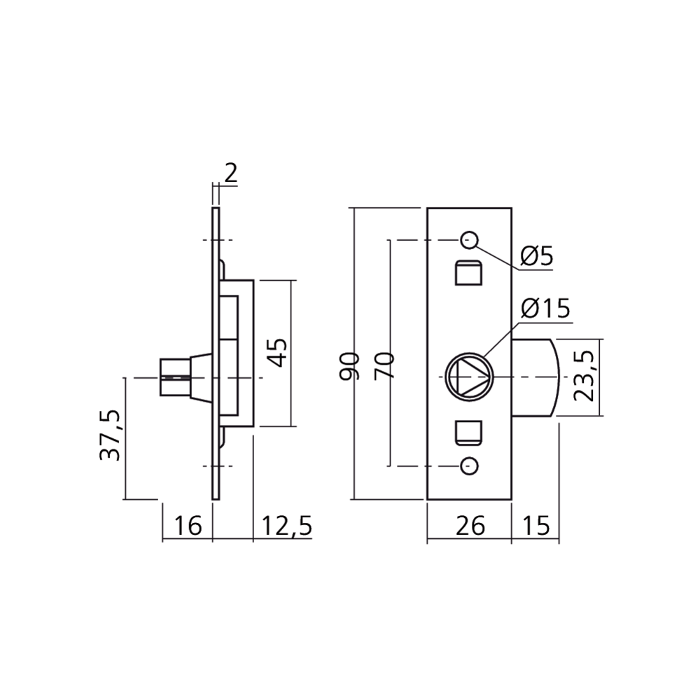 Serrure batteuse EDF