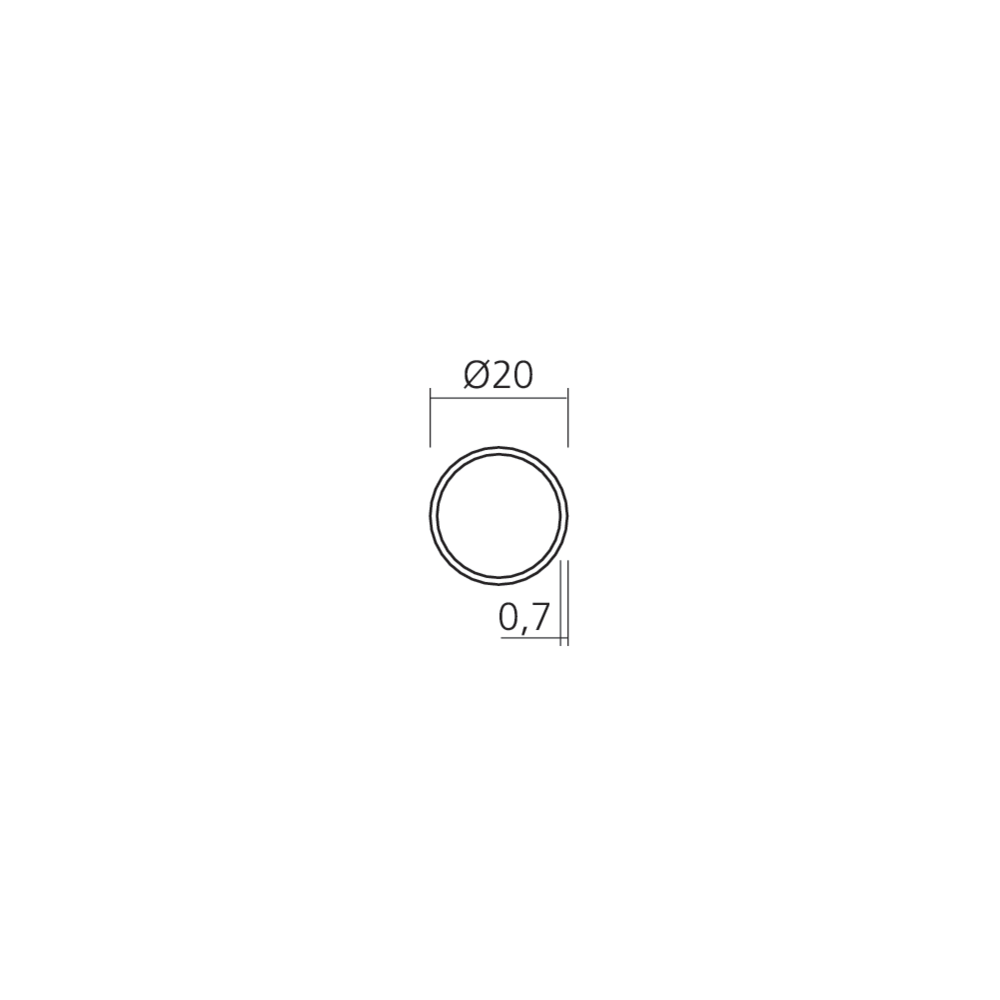 Tube rond Ø20 mm